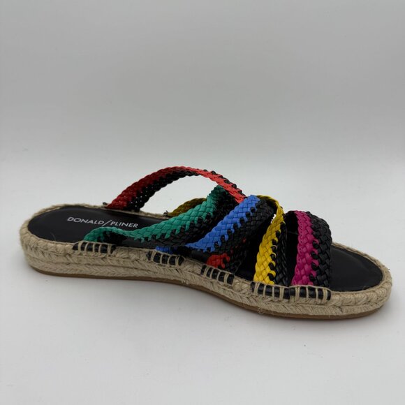 Donald/Pliner Multi color leather strap Sandals Size 9.5 in NIB - Picture 3 of 12